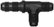 Aeroquip #3 Alum Bulkhead Run Tee Black FCM5815