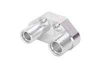 CVF Racing C3 Ceramic Clear Coat straight AC compressor fitting manifold for Sanden 7B10 Peanut compressors, C-AIR-FITTING-ST