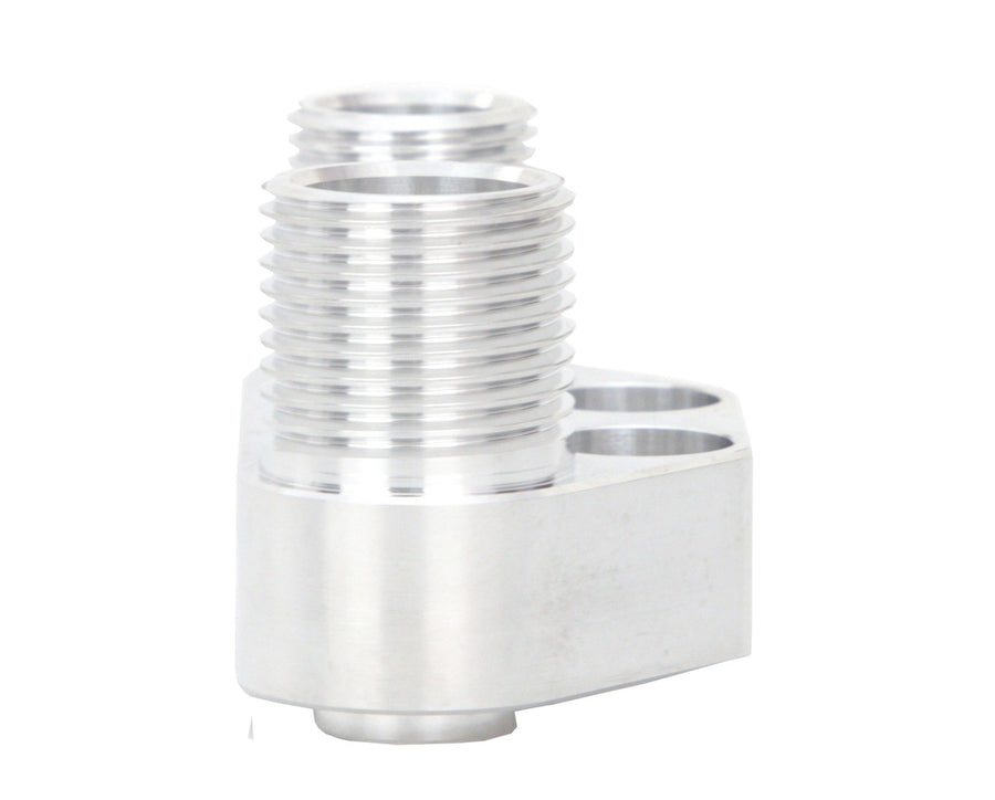 CVF Racing C3 Ceramic Clear Coat straight AC compressor fitting manifold for Sanden 7B10 Peanut compressors, C-AIR-FITTING-ST