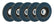 Allstar Performance Flap Discs 60 Grit 4-1/2in with 7/8in Arbor ALL12121-5
