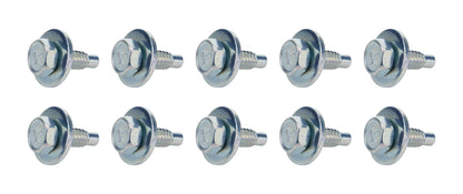Allstar Performance Body Bolt 3/4in 10pk Silver — 1/4-20in Thread, Hex Head, Zinc Oxide Steel | ALL16552