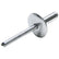 Allstar Performance Lg Hd Rivet Silver Alum 250pk ALL18050