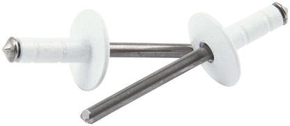 Allstar Performance Large Head Rivet White 250pk Multi-Grip — 1/16in-3/8in Grip | ALL18096
