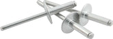 Allstar Performance Large Head Rivet — Silver Aluminum, Aluminum Mandrel, 250-Pack | ALL18153