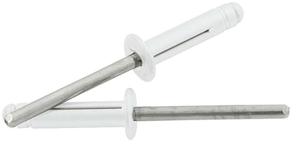 Allstar Performance Medium Head Flange-Type Rivet — Silver, Steel Mandrel, 250-Pack | ALL18185