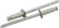 Allstar Performance 1/8in Stainless Rivet 25Pk   1/8in-1/4in ALL18197
