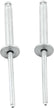 Allstar Performance 1/8in Alum Rivet Silver 100Pk Flange Type ALL18199