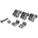 Allstar Performance 2pc Alum Line Clamps 3/8in 4pk ALL18323