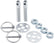 Allstar Performance LW Alum Hood Pin Kit 1/2in Silver ALL18476