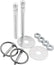 Allstar Performance Alum Hood Pin Kit 3/8in Silver ALL18480