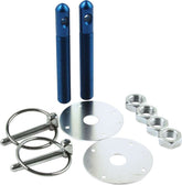 Allstar Performance Alum Hood Pin Kit 1/2in with 1/4in Clips Blue ALL18502