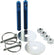 Allstar Performance Alum Hood Pin Kit 1/2in with 1/4in Clips Blue ALL18502