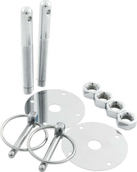 Allstar Performance Steel Hood Pin Kit w/ 1/4in Flip-Over Clips ALL18513