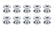 Allstar Performance Motor Mount Spacer 1in 10pk ALL18622-10
