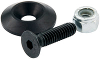 Allstar Performance Countersunk Bolts 1/4in w/ 1in Washer Blk 50pk ALL18633-50