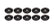 Allstar Performance Countersunk Washer Black #10 10pk ALL18661