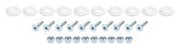 Allstar Performance Countersunk Bolt Kit White 10pk ALL18681