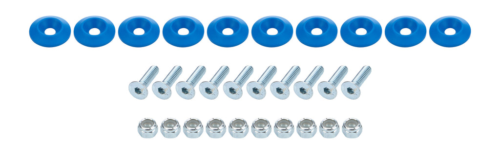 Allstar Performance Countersunk Bolt Kit Blue 10pk ALL18683