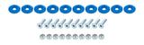 Allstar Performance Countersunk Bolt Kit Blue 10pk ALL18683