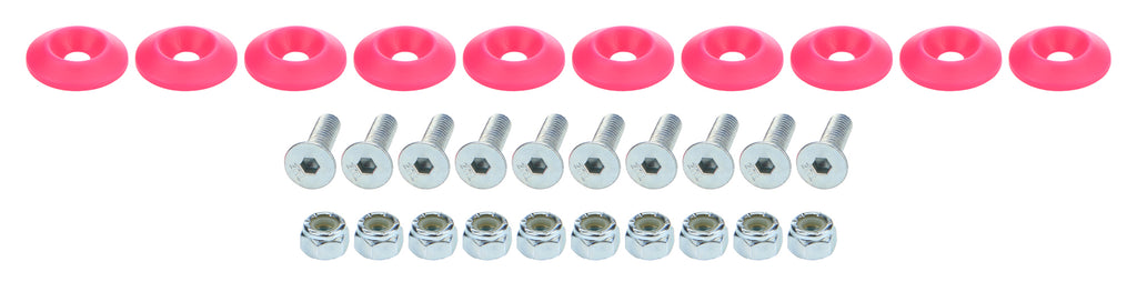 Allstar Performance Countersunk Bolt Kit Pink 10pk ALL18686