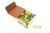 Allstar Performance Countersunk Bolt Kit Fluorescent Yellow 50pk ALL18688-50