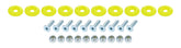 Allstar Performance Countersunk Bolt Kit Fluorescent Yellow 10pk ALL18688
