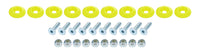Allstar Performance Countersunk Bolt Kit Fluorescent Yellow 10pk ALL18688