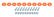 Allstar Performance Countersunk Bolt Kit Fluorescent Orange 10pk ALL18689