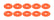 Allstar Performance Countersunk Washer Fluorescent Orange 10pk ALL18699