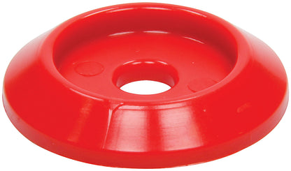 Allstar Performance Plastic Countersunk Body Bolt Washer — 1.25in OD, Red, Set of 10 | ALL18847