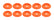 Allstar Performance Body Bolt Washer Plastic Fluorescent Orange 10pk ALL18854