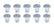 Allstar Performance Oval Hd T-30 Torx Fast. 7/16 .500in 10pk Alum ALL19071