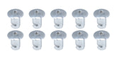 Allstar Performance Oval Hd T-30 Torx Fast. 7/16 .500in 10pk Alum ALL19071