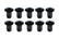 Allstar Performance Oval Hd T-30 Torx Fast. 7/16 .500in 10pk Alum Bl ALL19073