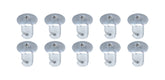 Allstar Performance Oval Hd T-30 Torx Fast. 7/16 .550in 10pk Alum ALL19075