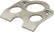 Allstar Performance Quick Turn Brackets 10pk Weld-on Lightweight ALL19364