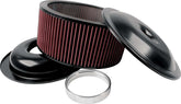 Allstar Performance LW 14in A/C Kit Black 6in Washable Element ALL25927