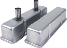 Load image into Gallery viewer, Allstar Performance Valve Covers SBC Steel Raw w/Tubes ALL26143