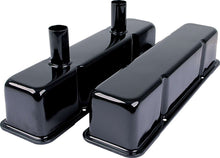 Load image into Gallery viewer, Allstar Performance Valve Covers SBC Steel Black w/Tubes ALL26147