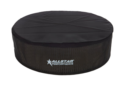 Allstar Performance Air Cleaner Filter Wrap 14x4 w/ Top — Allstar Logo, Polyester, Black | ALL26224
