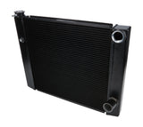 Allstar Performance Dual Pass Radiator 19x31 1 Row Lightweight Black ALL30347