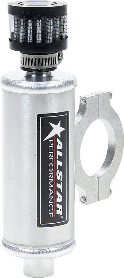 Allstar Performance Mini Clamp-On Breather Tank — 4 oz, 1-1/2 in Tubes | ALL36140