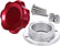 Allstar Performance Filler Cap Red with Bolt-In Alum Bung Small ALL36182