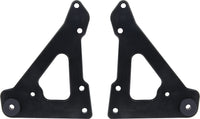 Allstar Performance Front Engine Plate 2pc w/ Bushings Black ALL38145