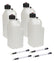 Allstar Performance Utility Jug 5 Gal w/ Filler Hose Clear 4pk ALL40120-4