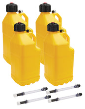 Load image into Gallery viewer, Allstar Performance Utility Jug 5 Gal w/ Filler Hose Yellow 4pk ALL40123-4