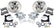 Allstar Performance Disc Brake Kit Mustang II 5 on 4.75in BC ALL42029
