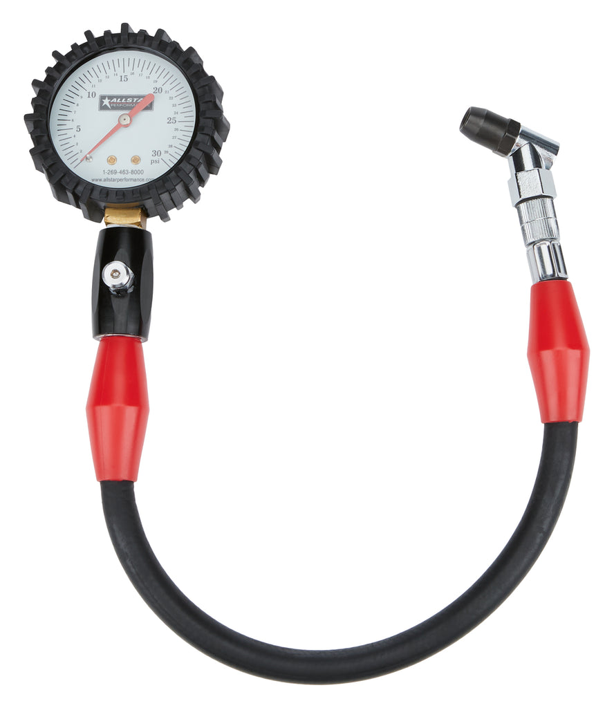 Allstar Performance Tire Pressure Gauge 0-30 PSI 2-1/4in Glow ALL44057