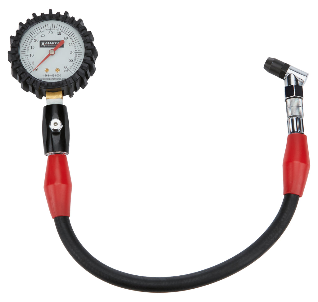 Allstar Performance Tire Pressure Gauge 0-60 PSI 2-1/4in Glow ALL44058