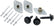 Allstar Performance Wheel Cover Conversion Kit 3pk 1in Spring ALL44225